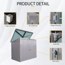 Garbage Bin Shed Stores 2 Trash Cans Metal Outdoor Bin Shed For Garbage Storage by HouseOfZazla