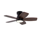 Ceiling Fans with Lights and Remote, 32 Inch Low Profile Ceiling Fan with Light, Flush Mount, Reversible, 3CCT, Dimmable by HouseOfZazla