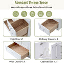 Shaker Free Standing Bathroom Vanity Cabinet With Sink, Soft Close Drawers, Soft Close Doors by Unique Piece Furniture