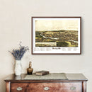 Vintage Map of Machias, Maine 1896