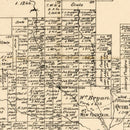 Vintage Map of Medina County, Texas 1879