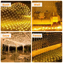 9.8x6.6FT 192LED Solar Net Lights with 8 Modes & Remote Timer