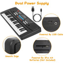 37-Key Electronic Keyboard with Microphone for Kids