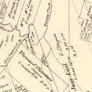 Vintage Map of Milam County, Texas 1879