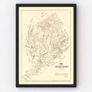 Vintage Map of Milam County, Texas 1879