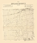 Vintage Map of Nolan County, Texas 1890