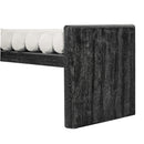 62.8" Modern Chenille Upholstered Bench