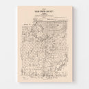 Vintage Map of Palo Pinto County, Texas 1879