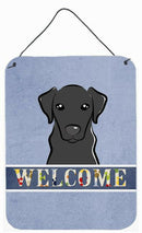 Black Labrador Welcome Wall or Door Hanging Prints BB1421DS1216