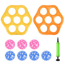 Inflatable Tic-Tac-Toe Pool Game Set with 7 Balls