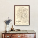 Vintage Map of Polk County, Texas 1879
