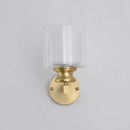 GobekUsa Contemporary Brass Wall Mounted Light Fixture for Living Room - Armed Sconce with Metal Frame & 1 Bulb