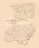 Vintage Map of Presidio County, Texas 1891