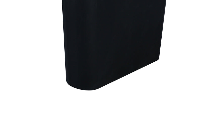 51" Tapered Tabletop Coffee Table (BLACK)