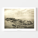 Vintage Map of Monhegan, Maine 1896