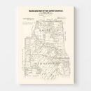 Vintage Map of Rains County, Texas 1870