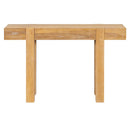 TREXM Rustic Minimalist Console Table with Hidden Drawer