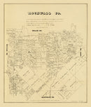 Vintage Map of Rockwall County, Texas 1880