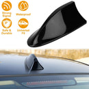 Car Shark Fin Antenna Cover Waterproof Signal Car Antenna Replacement w/ Adhesive Tape Base Fits for Universal Auto Cars Ford Van Truck Jeep SUV