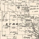 Vintage Map of Runnels County, Texas 1879