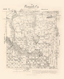 Vintage Map of Runnels County, Texas 1879