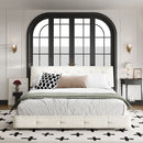 Tufted Headboard With Extra-Large Ultra-Soft Cloud Pillow Design