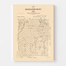 Vintage Map of Shackelford County, Texas 1879