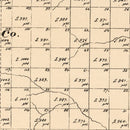 Vintage Map of Shackelford County, Texas 1879