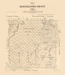 Vintage Map of Shackelford County, Texas 1879