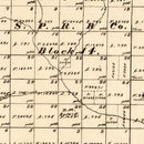 Vintage Map of Sterling County, Texas 1892
