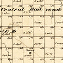 Vintage Map of Stonewall County, Texas 1880