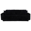 Clifford - Upholstered Dual Power Chaise Sofa - Black by HouseOfZazla