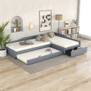 Upholstered Double Daybed With Trundle And Drawer by Unique Piece Furniture