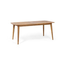 Placidity Outdoor Expandable Dining Table with Slatted Tabletop and Tapered Legs by HouseOfZazla