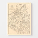 Vintage Map of Walker County, Texas 1879