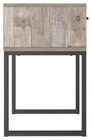 Neilsville - One Drawer Night Stand - Vinyl-Wrapped - Whitewash