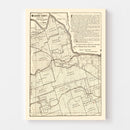 Vintage Map of Wilbarger County, Texas 1887