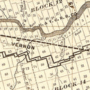 Vintage Map of Wilbarger County, Texas 1887