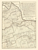 Vintage Map of Wilbarger County, Texas 1887