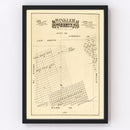 Vintage Map of Winkler County, Texas 1888