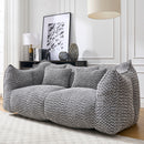 Comfortable Dual Beanbag Chair With High Resilience Foam Core For 2 People by HouseOfZazla