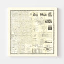 Vintage Map of Ashland County, Ohio 1861