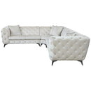 Atronia - Sectional Sofa With 4 Pillows - Beige Fabric by Unique Piece Furniture