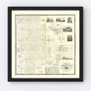 Vintage Map of Ashland County, Ohio 1861