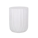 Round Outdoor Side Table, 15" W x 15" D End Table by HouseOfZazla