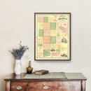 Vintage Map of Ashland County, Ohio 1861