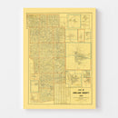 Vintage Map of Ashland County, Ohio 1897