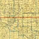 Vintage Map of Ashland County, Ohio 1897