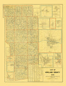 Vintage Map of Ashland County, Ohio 1897