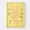 Vintage Map of Clermont County, Ohio 1857